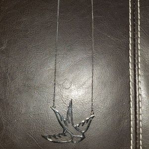 Tilly's Charcoal Grey Bird Necklace